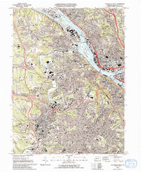 Pittsburgh West 1993 topographic map thumbnail