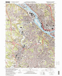 Pittsburgh West 1997 topographic map thumbnail