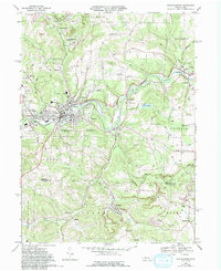 Punxsutawney 1968 topographic map thumbnail