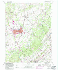 Quakertown 1957 topographic map thumbnail