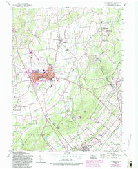 Quakertown 1957 topographic map thumbnail