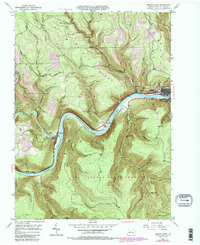 Renovo West 1946 topographic map thumbnail