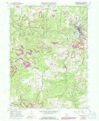 Reynoldsville 1966 topographic map thumbnail