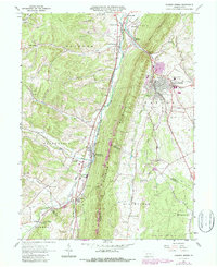 Roaring Spring 1963 topographic map preview