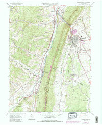 Roaring Spring 1963 topographic map thumbnail