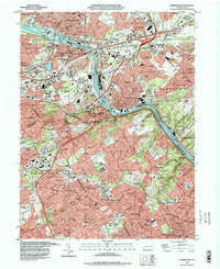 Norristown 1992 topographic map thumbnail