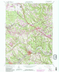 Oakdale 1960 topographic map thumbnail