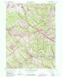 Oakdale 1960 topographic map thumbnail