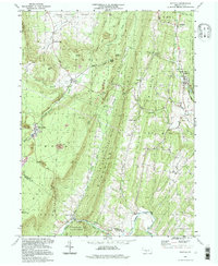 Saltillo 1994 topographic map thumbnail