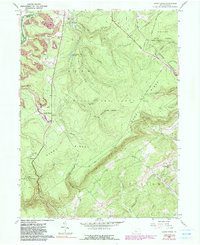 Sandy Ridge 1958 topographic map thumbnail