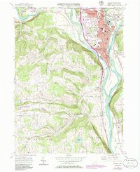 Sayre 1957 topographic map preview