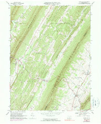 Shade Gap 1966 topographic map thumbnail