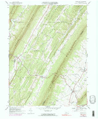 Shade Gap 1966 topographic map thumbnail