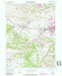 Sinking Spring 1955 topographic map thumbnail