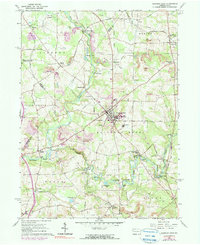 Slippery Rock 1961 topographic map thumbnail