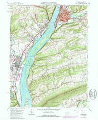 Sunbury 1965 topographic map preview