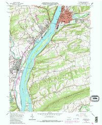 Sunbury 1965 topographic map preview