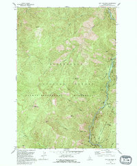 Spot Mountain 1991 topographic map thumbnail
