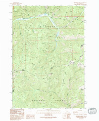 Henderson Ridge 1991 topographic map thumbnail