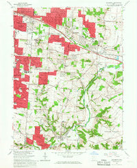 Bellbrook 1965 topographic map thumbnail