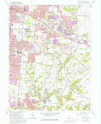 Bellbrook 1965 topographic map thumbnail