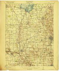 Bellefontaine 1915 topographic map thumbnail