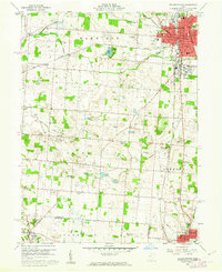 Bellefontaine 1960 topographic map thumbnail
