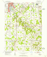 Berea 1953 topographic map preview