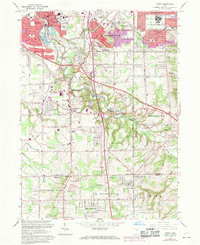Berea 1963 topographic map preview