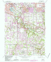 Berea 1963 topographic map preview