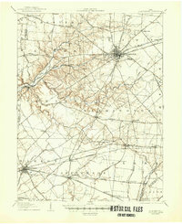 Blanchester 1907 topographic map thumbnail