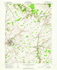Blanchester 1961 topographic map thumbnail