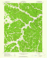 Blue Creek 1961 topographic map thumbnail