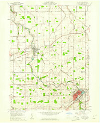 Bluffton 1960 topographic map thumbnail