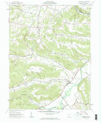 Bourneville 1961 topographic map preview
