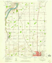 Bowling Green North 1958 topographic map thumbnail