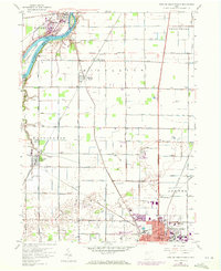 Bowling Green North 1958 topographic map thumbnail