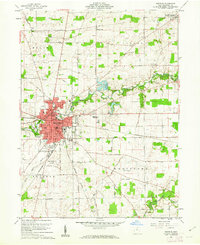 Bucyrus 1960 topographic map thumbnail