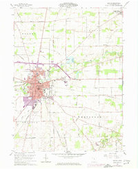Bucyrus 1960 topographic map preview