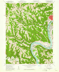 Businessburg 1960 topographic map thumbnail