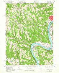 Businessburg 1960 topographic map thumbnail