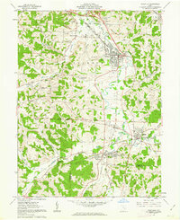 Byesville 1961 topographic map preview