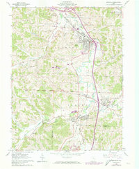 Byesville 1961 topographic map preview