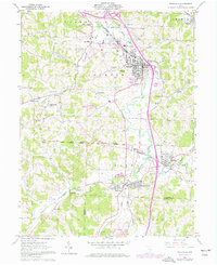 Byesville 1961 topographic map preview