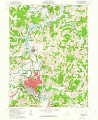 Cambridge 1962 topographic map preview