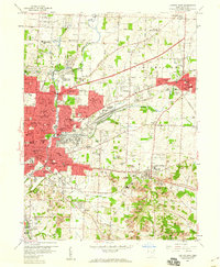 Canton East 1958 topographic map thumbnail