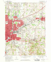 Canton East 1967 topographic map thumbnail