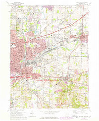 Canton East 1967 topographic map thumbnail