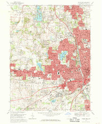 Canton West 1967 topographic map thumbnail