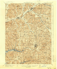 Carrollton 1912 topographic map thumbnail